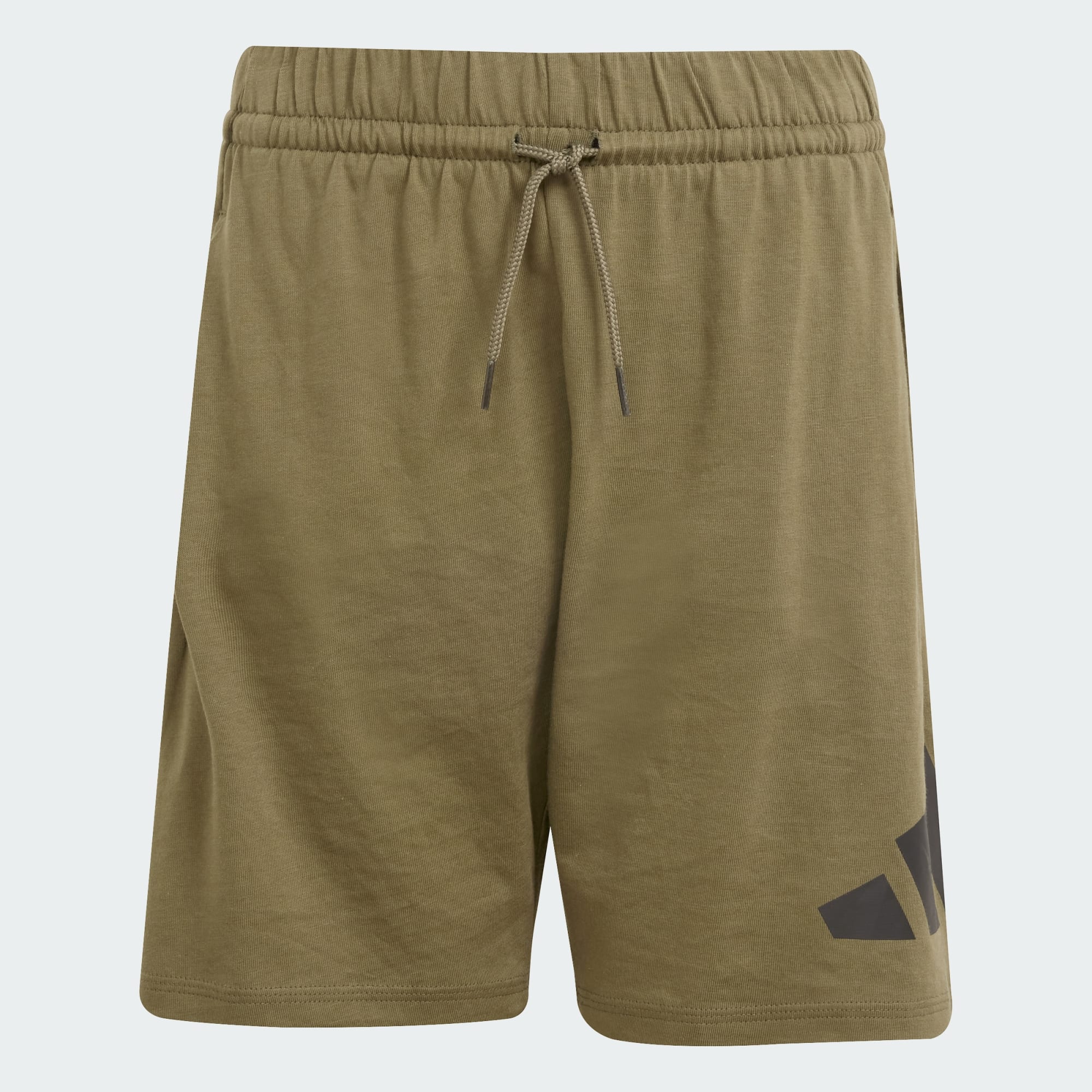 Adidas Kid's Big Logo Essentials Olive Shorts