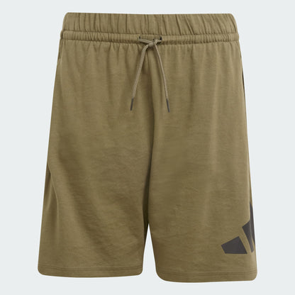 Adidas Kid's Big Logo Essentials Olive Shorts