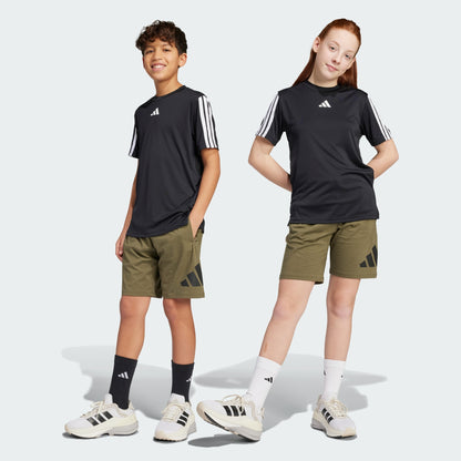 Adidas Kid's Big Logo Essentials Olive Shorts