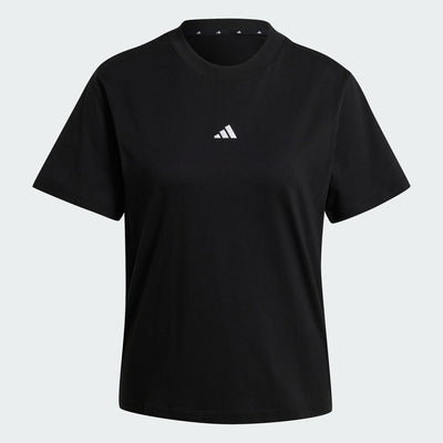 Adidas Women's Essentials Small Logo Black Tee