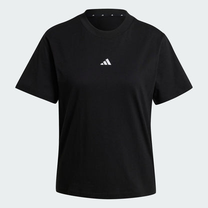 Adidas Women's Essentials Small Logo Black Tee