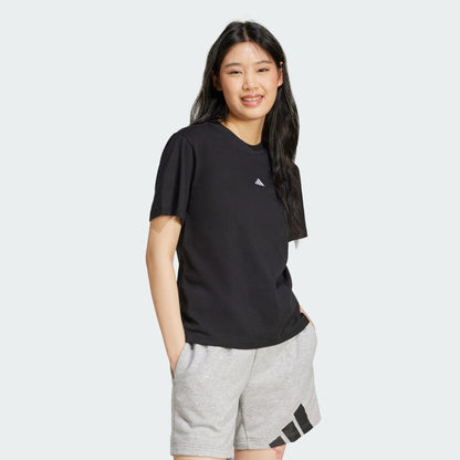 Adidas Women's Essentials Small Logo Black Tee