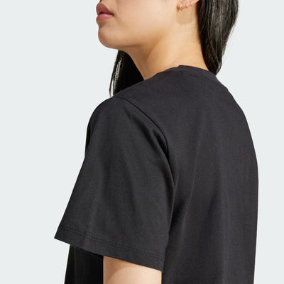 Adidas Women's Essentials Small Logo Black Tee