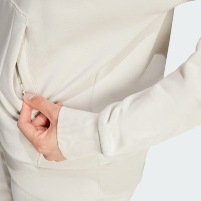 Adidas Women's Small Logo Feelcozy Fleece Alumina Hoodie