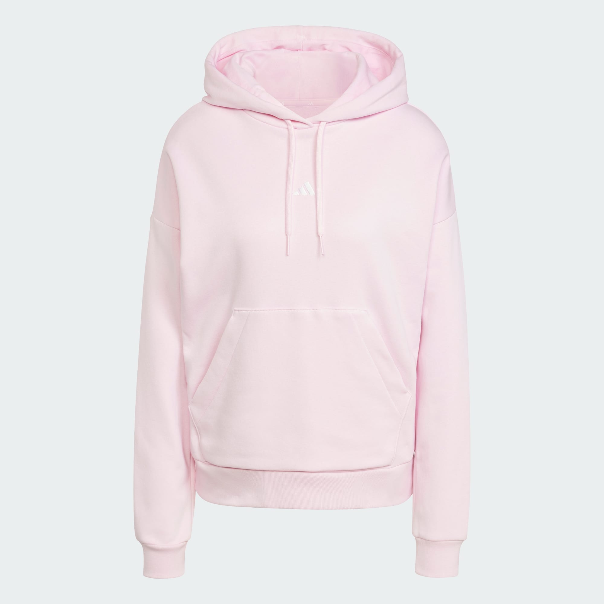 Adidas Women's Essentials Small Logo Feel Cozy Pink Hoodie