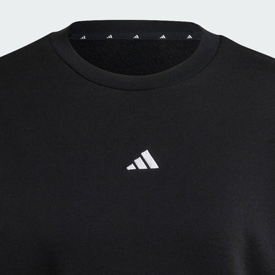 Adidas Women's Feelcozy Crew Black Sweatshirt