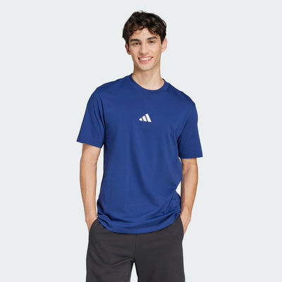 Adidas Men's Small Logo Navy Tee