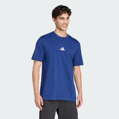 Adidas Men's Small Logo Navy Tee