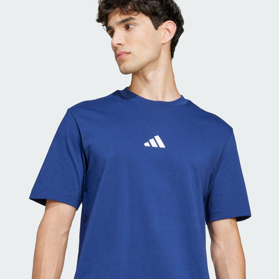 Adidas Men's Small Logo Navy Tee