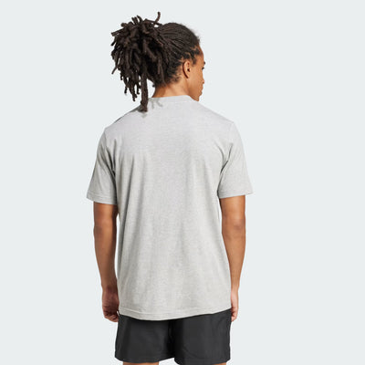 Adidas Men's Small Logo Grey Heather Tee