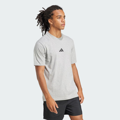 Adidas Men's Small Logo Grey Heather Tee