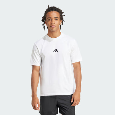 Adidas Men's Small Logo White Tee