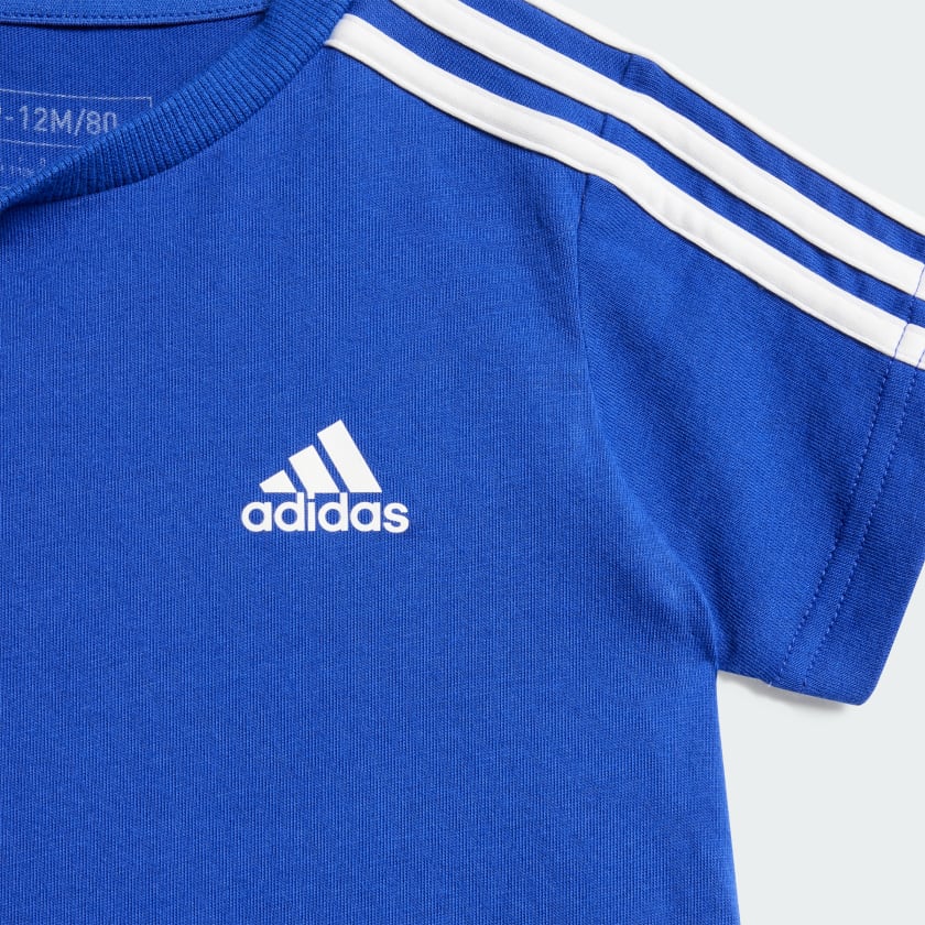 ADIDAS KID'S ESSENTIALS BLUE/GREY SET