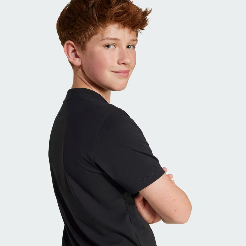 ADIDAS KID'S ESSENTIALS BIG LOGO BLACK TEE