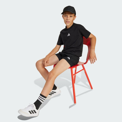 Adidas Kid's Small Logo Black Tee