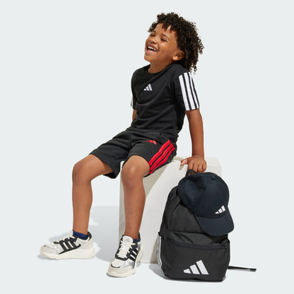Adidas Kid's Essentials 3-Stripes Black Tee