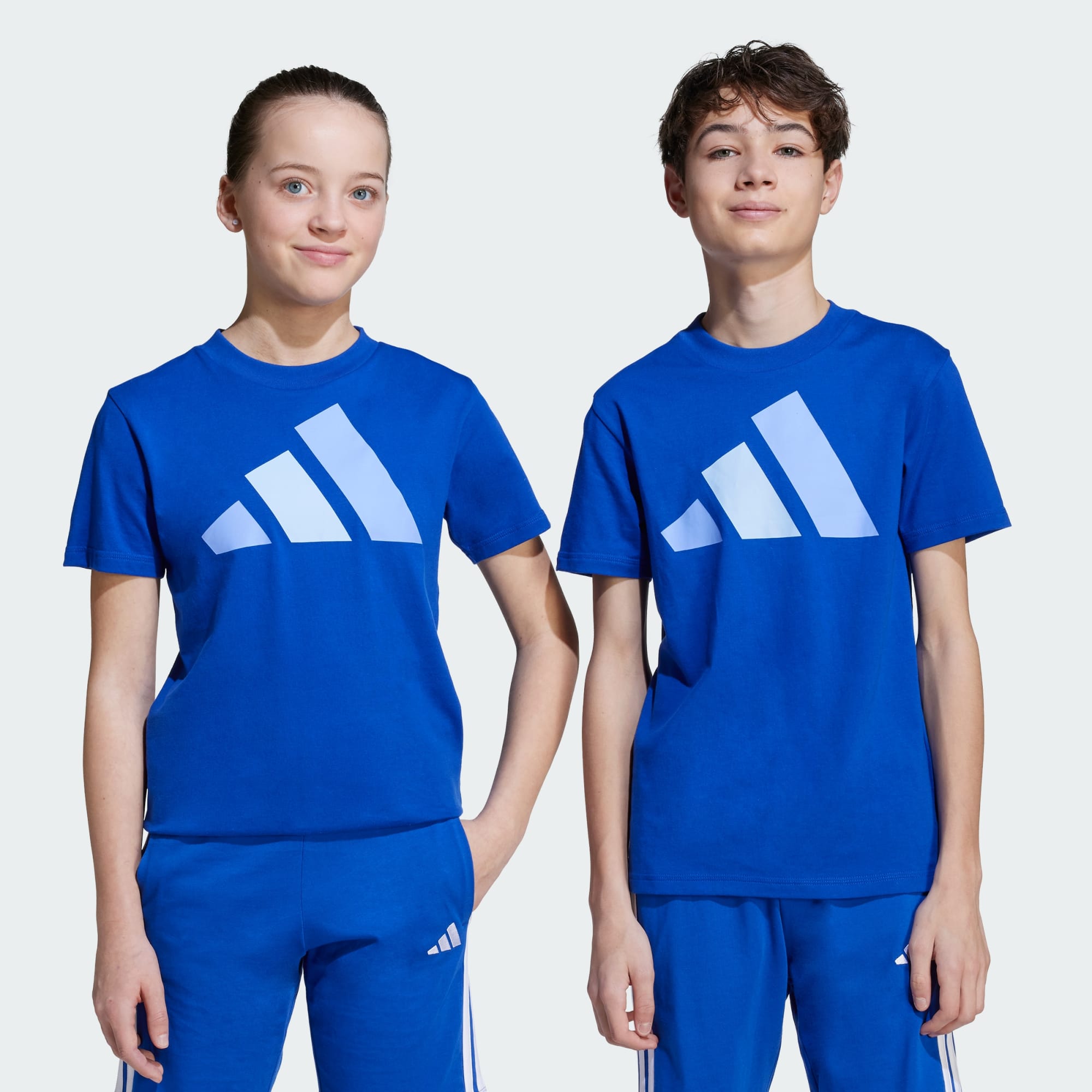 ADIDAS KID'S ESSENTIALS BIG LOGO ROYAL BLUE TEE