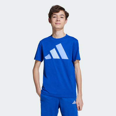 ADIDAS KID'S ESSENTIALS BIG LOGO ROYAL BLUE TEE
