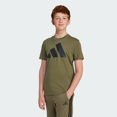 Adidas Kid's Big Logo Olive Tee