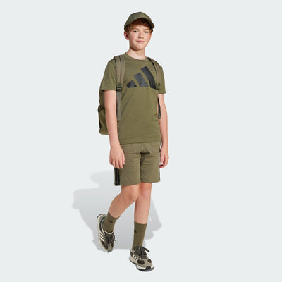 Adidas Kid's Big Logo Olive Tee