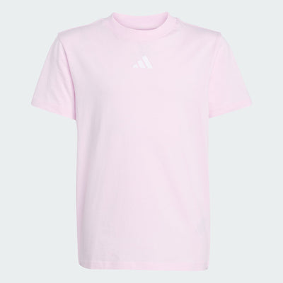 ADIDAS KID'S ESSENTIALS SMALL LOGO PINK TEE
