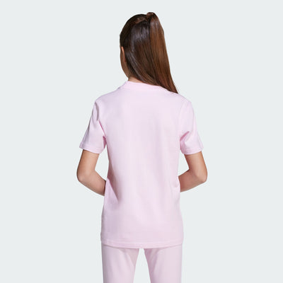 ADIDAS KID'S ESSENTIALS SMALL LOGO PINK TEE