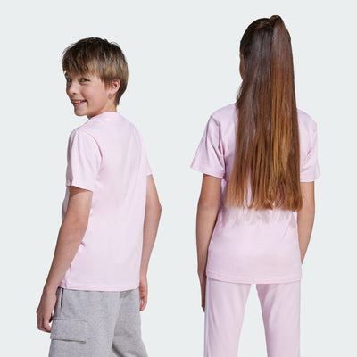 ADIDAS KID'S ESSENTIALS SMALL LOGO PINK TEE
