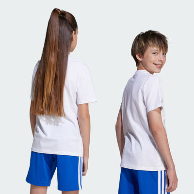 Adidas Kid's Big Logo White/Royal Tee
