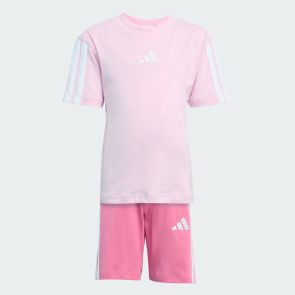 Adidas Kid's Essentials 3-Stripes Pink Set