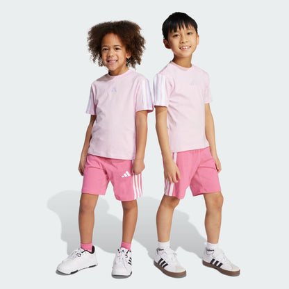 Adidas Kid's Essentials 3-Stripes Pink Set