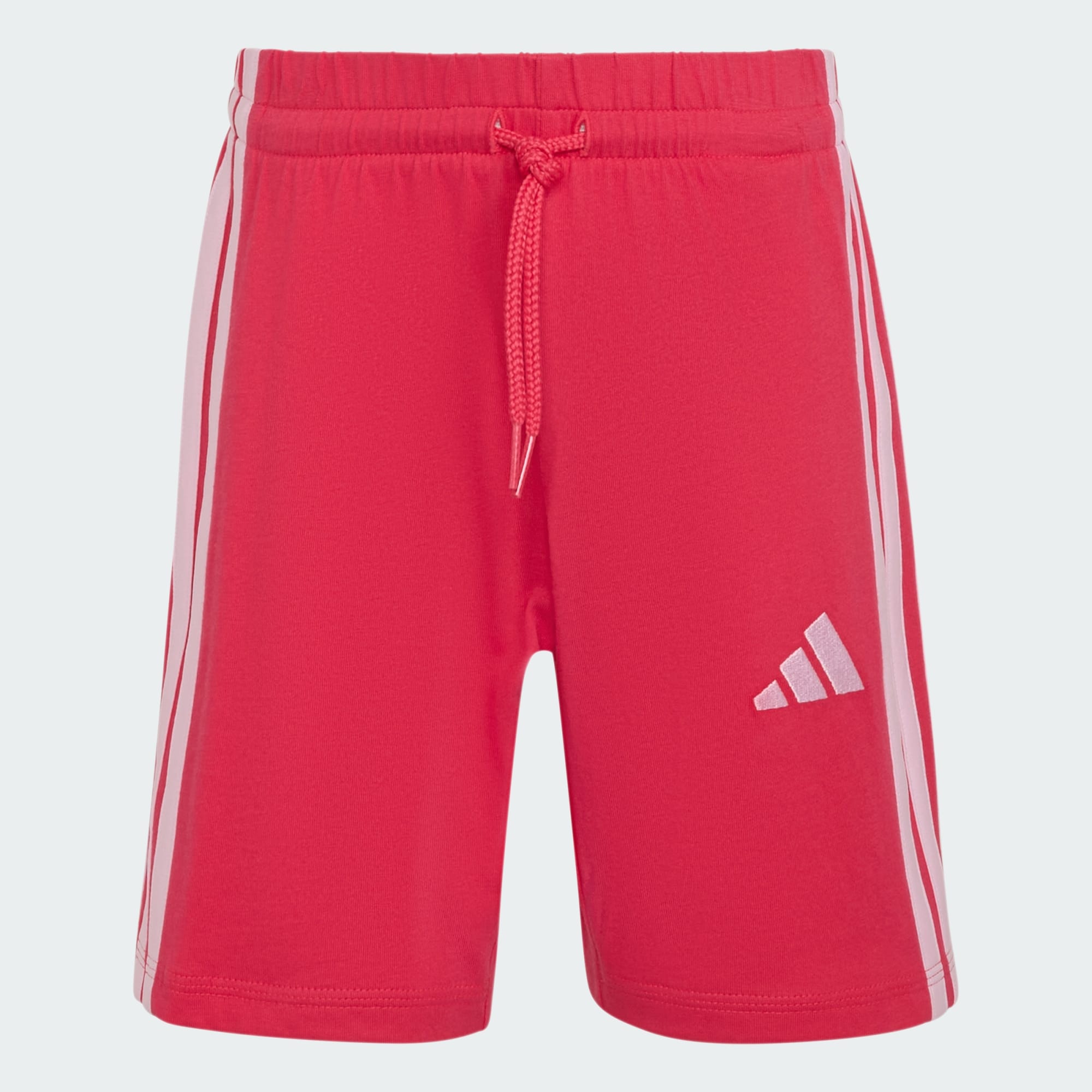 ADIDAS KID'S ESSENTIALS PINK TEE AND SHORTS SET