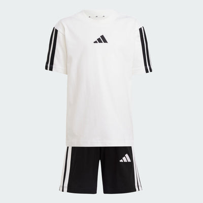 Adidas Kid's Essentials 3-Stripes White/Black Set