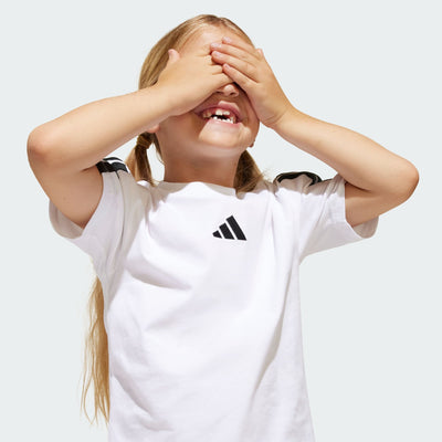 Adidas Kid's Essentials 3-Stripes White/Black Set