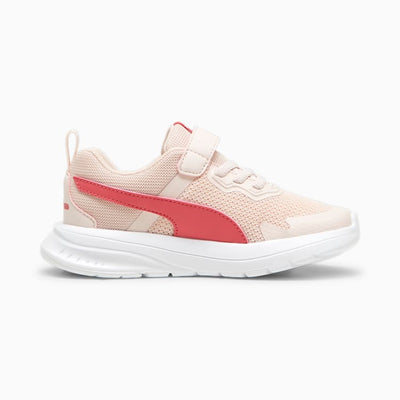 Puma Kid's Evolve Run Mesh Hook N'loop Pink/White Running Shoes