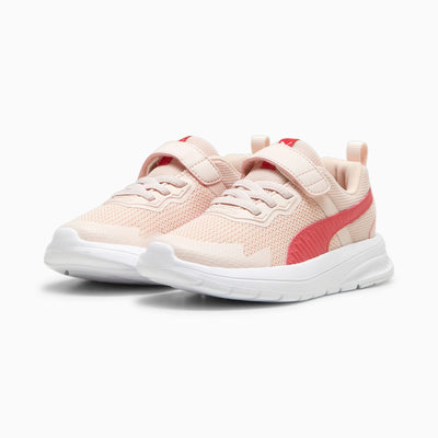 Puma Kid's Evolve Run Mesh Hook N'loop Pink/White Running Shoes