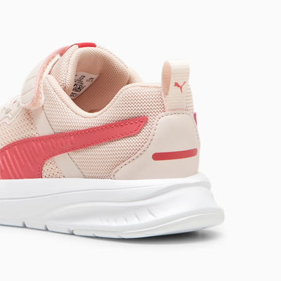 Puma Kid's Evolve Run Mesh Hook N'loop Pink/White Running Shoes