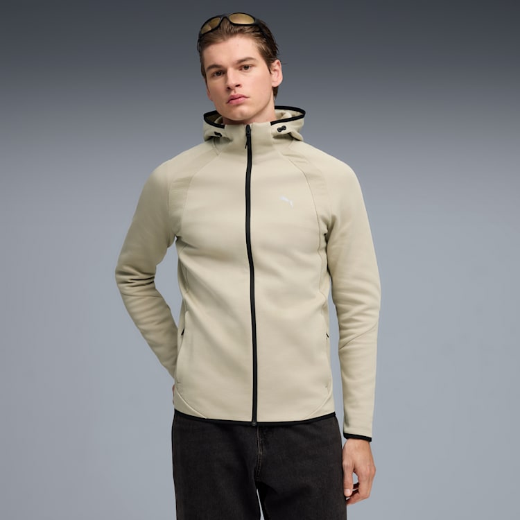Puma Men's Evostripe Full-Zip Grey Hoodie