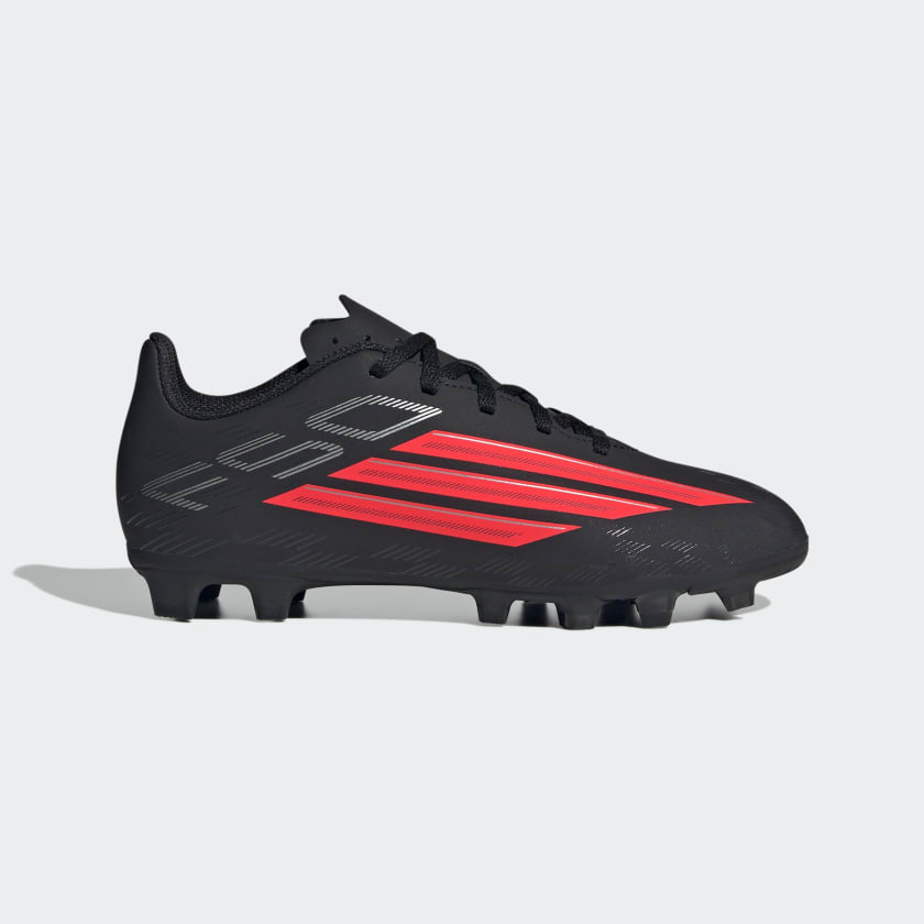 Adidas Kid's F50 Club Fg/Mg Black/Red Football Boots