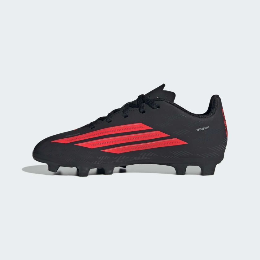 Adidas Kid's F50 Club Fg/Mg Black/Red Football Boots