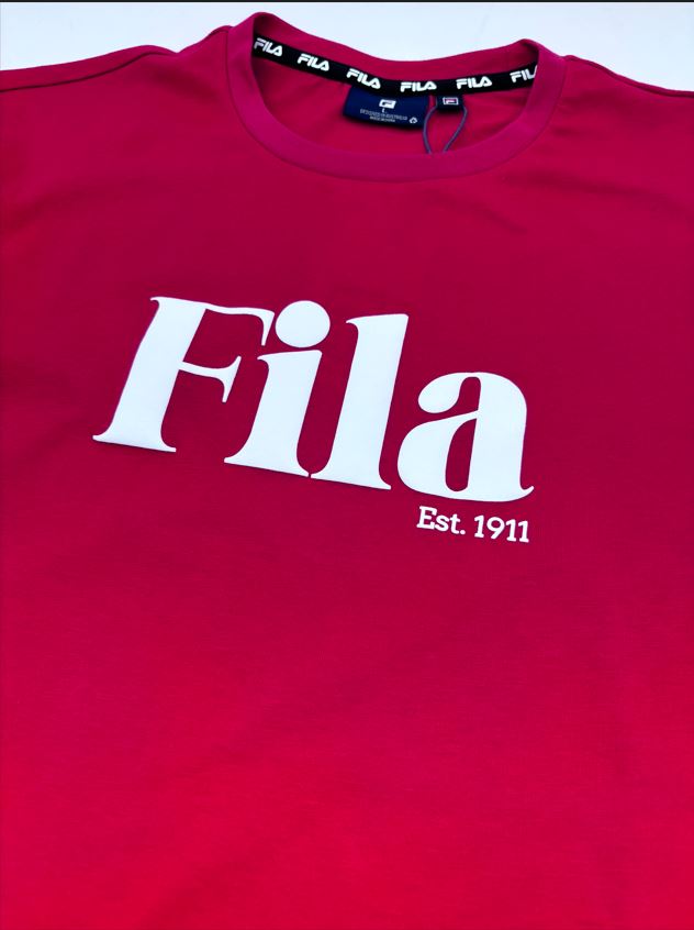 Fila shirt logo online