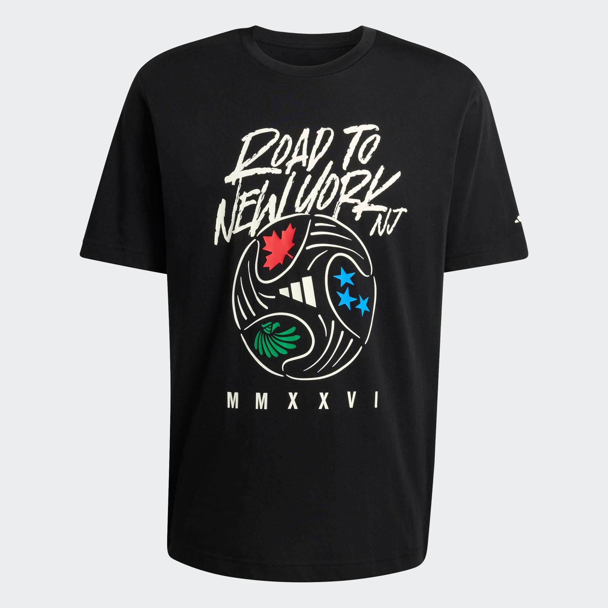 ADIDAS MEN'S FIFA World Cup 26™ Road To NY NJ Graphic BLACK TEE