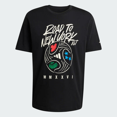 ADIDAS MEN'S FIFA World Cup 26™ Road To NY NJ Graphic BLACK TEE