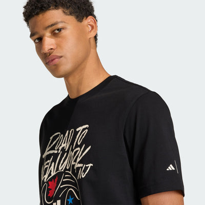 ADIDAS MEN'S FIFA World Cup 26™ Road To NY NJ Graphic BLACK TEE