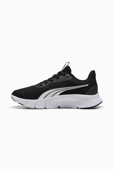 Puma Kid's Flex Focus Black/White Running Shoes