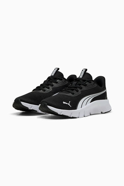 Puma Kid's Flex Focus Black/White Running Shoes