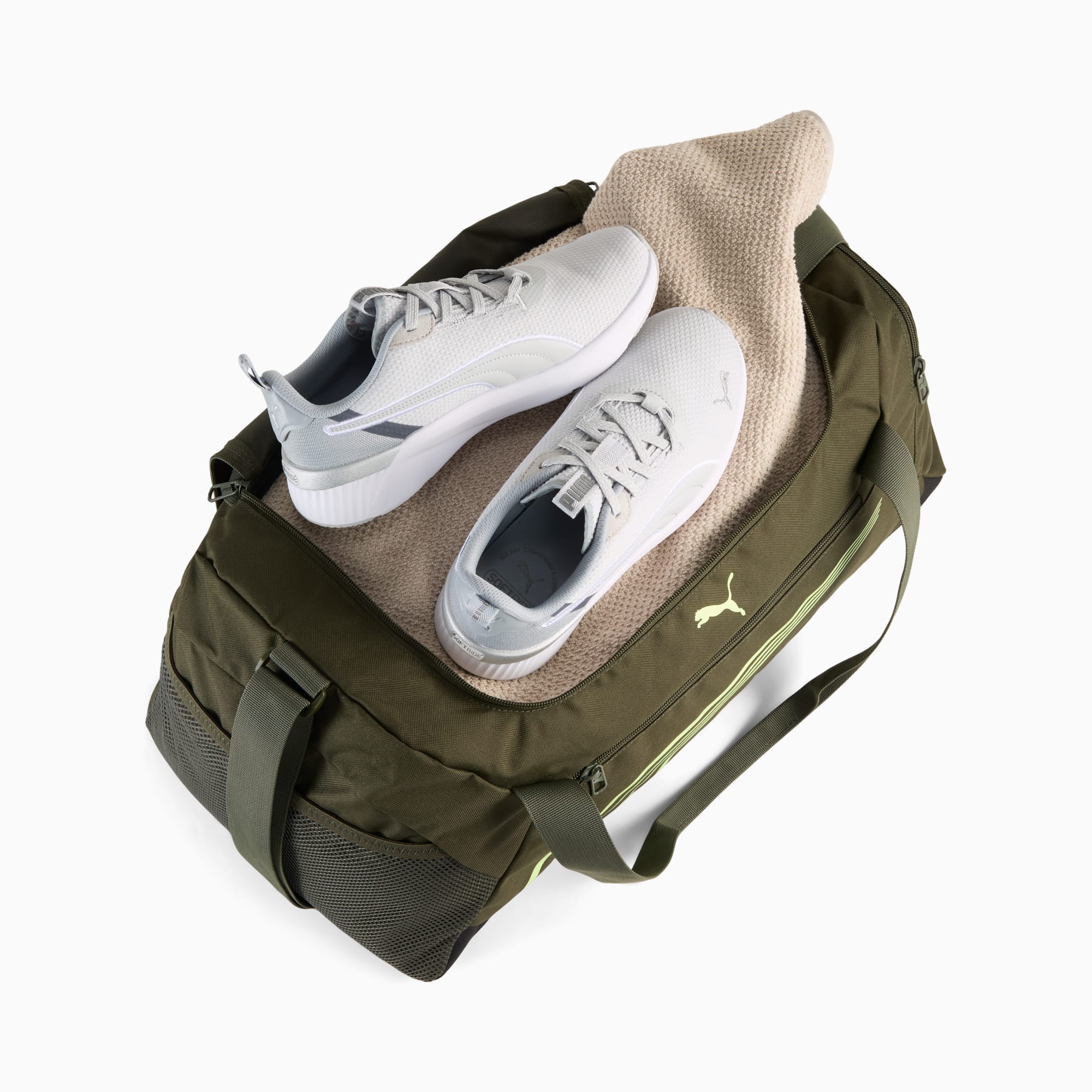 Puma Fundamental Small 34l Grip Dark Olive Duffle Bags