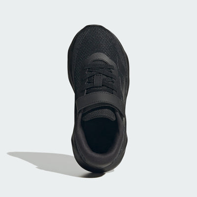 ADIDAS KID'S HOOK N' LOOP GALAXY 8 TRIPLE BLACK RUNNING SHOES
