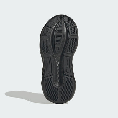 ADIDAS KID'S HOOK N' LOOP GALAXY 8 TRIPLE BLACK RUNNING SHOES