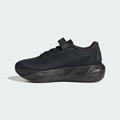 ADIDAS KID'S HOOK N' LOOP GALAXY 8 TRIPLE BLACK RUNNING SHOES