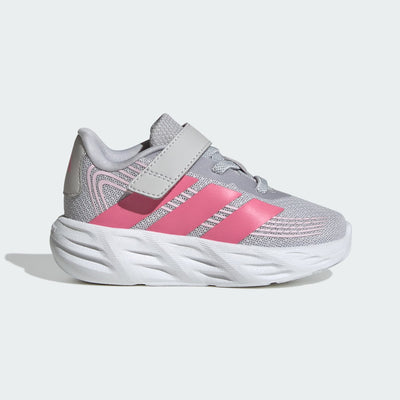 ADIDAS KID'S GALAXY 8 GREY/PINK RUNNING SHOES